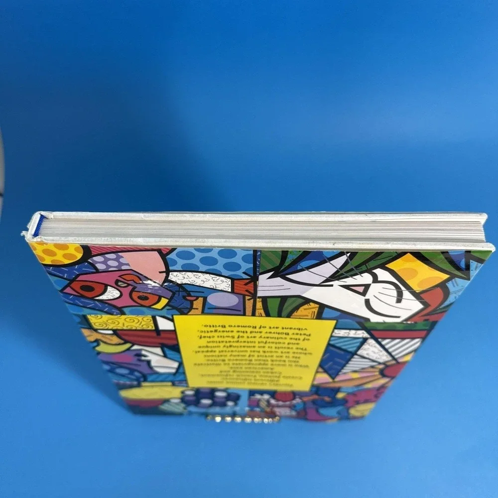 Romero‎ Britto Signed Florida Cuisine Hardcover Cookbook Art RARE VINTAGE